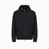 【五】EMPORIO ARMANI 阿玛尼 男士带兜帽和徽标贴片的防水尼龙外套 黑色 8N1BQ0 1NZQZ 0999 商品缩略图0