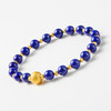 青金石银镀金隔珠手串 商品缩略图2