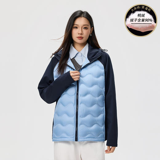 【90%大朵绒 锁温防钻绒 轻盈到像没穿！】J.S.WANGZI 云朵感连帽轻暖羽绒服 商品图7