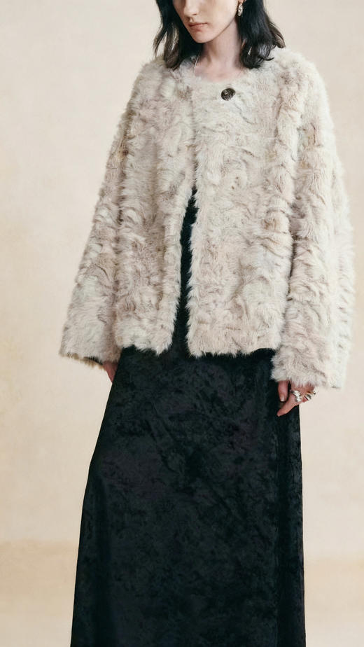 两面穿环保皮草外套 商品图1