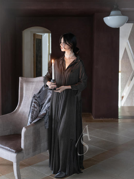 Paul Harnden 25AW 壁画灰古典花卉真丝织锦.PH6穆勒鞋 商品图3