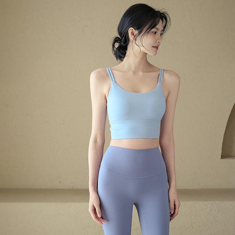 跃牌【倚窗听雨】Athena lulu瑜伽文胸女NlLlT带胸垫速干芯吸跑步健身运动内衣WX144