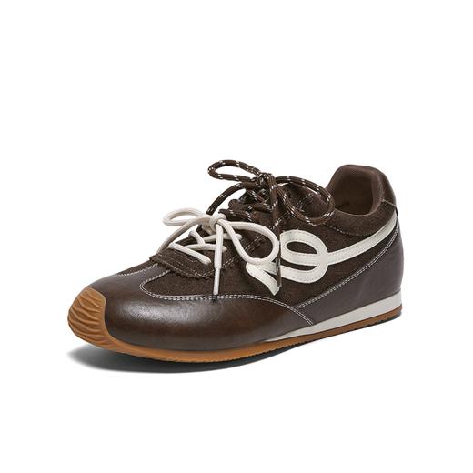 【云粉节】BF楼百思图2026春季商场新款厚底德训鞋内增高女运动休闲鞋D3858AM6吊牌价759，现价399 商品图0