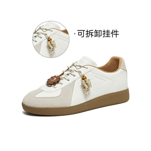 【云粉节】BF楼百思图2026春新款真皮厚底德训鞋板鞋休闲运动鞋女鞋UZU01AM6 吊牌价899.现价450 商品图3