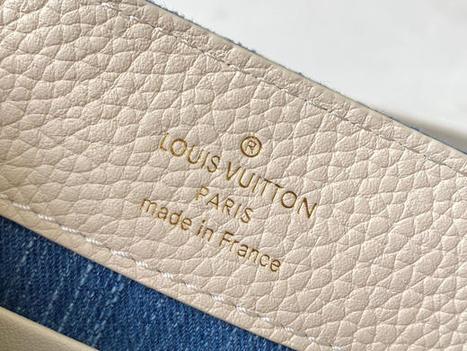 秋冬特惠💰1680 渠道级LV 新品 te级LV 动态芯片 M12947/M48865奶白丹宁花朵刺绣款 商品图6