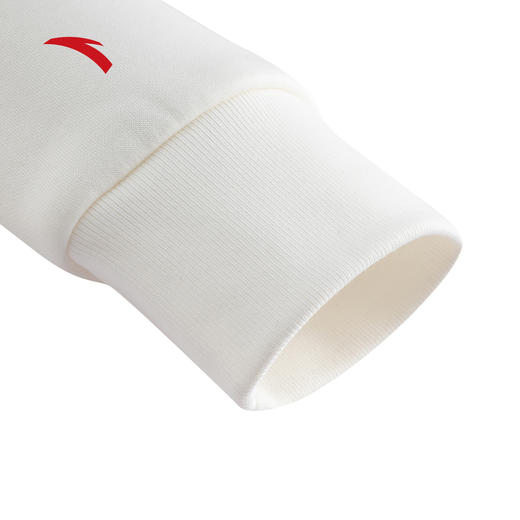 安踏正肩加绒卫衣女士冬季圆领套头衫纯色休闲长袖上衣162547715 商品图3