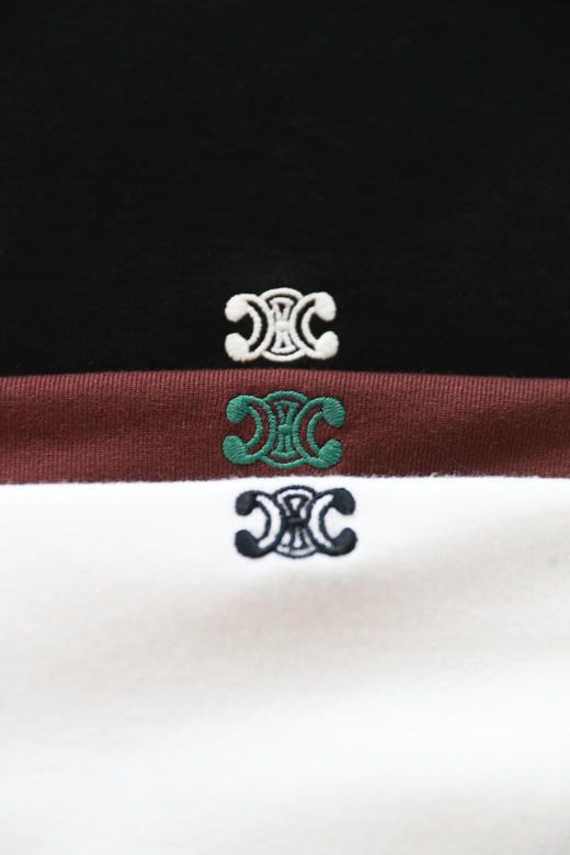 摩登肌理打底衫，胸口小标刺绣。高领设计法式名媛长袖衫C112460 商品图13