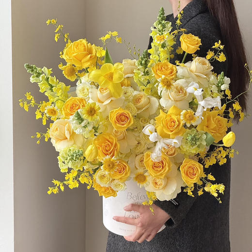 《玻璃晴朗》柠檬黄色抱抱桶 商品图0