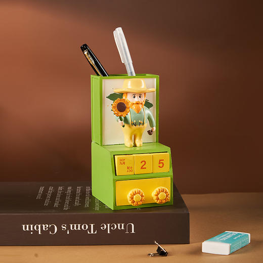 物兮物 致敬大师系列 梵高 收纳盒手机支架日历摆件 商品图1