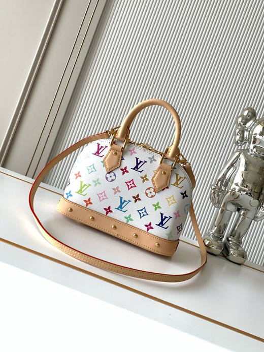 秋冬特惠💰1330 渠道级LV【全钢五金 MB163c01变码芯片】te级LV 全套包装 M13078白三彩贝壳 本款 Alma BB 手袋 商品图2