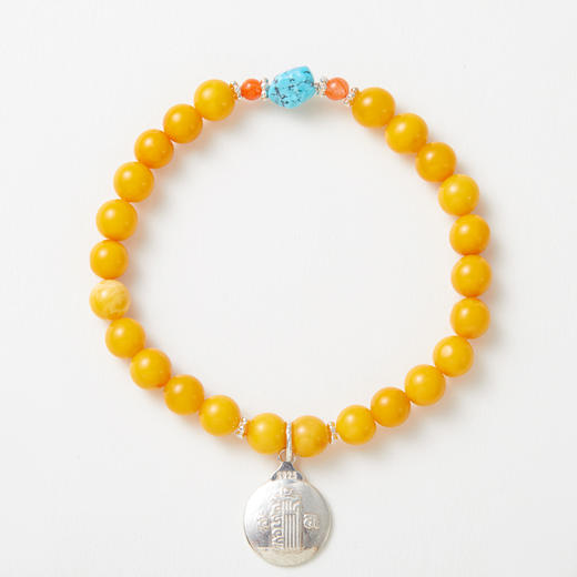 蜜蜡松石单圈手串 商品图0