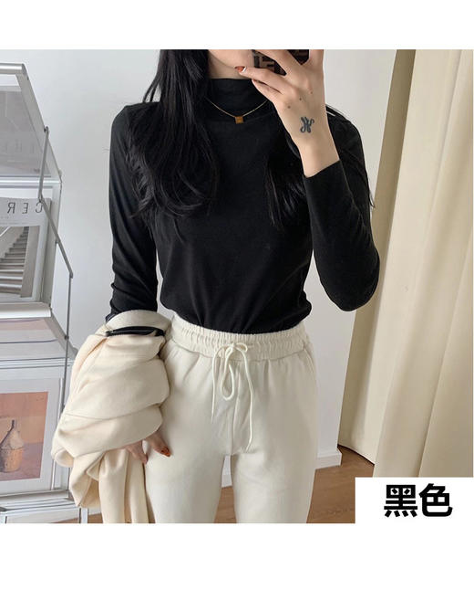 【YW】无忧购【甄选】49元/2件发热绒打底衫德绒加厚半高领贴身上衣内搭打底衫（截单后3-5天发货） 商品图7