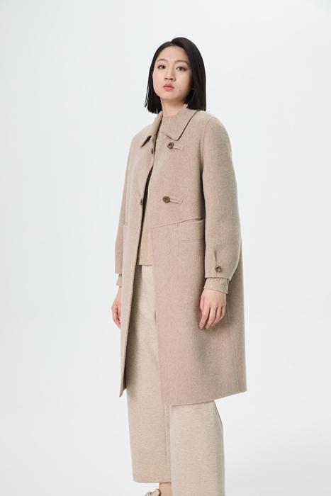 水淼2025冬新款气质休闲双面呢大衣1742 商品图1