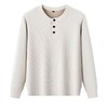 【加绒】秋冬新款羊毛亨利领卫衣柔软奥粒绒T恤男加绒休闲保暖套头圆领男士卫衣 商品缩略图4
