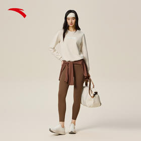 安踏易打理卫衣丨运动套头衫女士秋季新款长袖训练上衣162537713