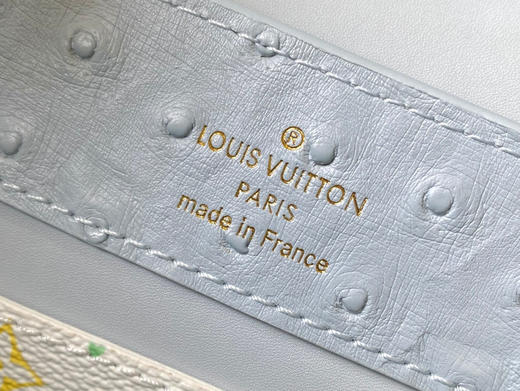 秋冬特惠💰1650 渠道级LV 新品 te级LV 动态芯片 M48865浅灰蓝鸵鸟二合一链条 本款 Capucines 手袋 商品图7