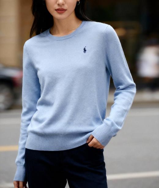 拉夫家羊毛羊绒混纺基础款圆领套头衫 商品图0