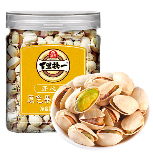 【开心果】旭东原味罐装原色无漂白百里挑一坚果炒货年货食品 商品图3