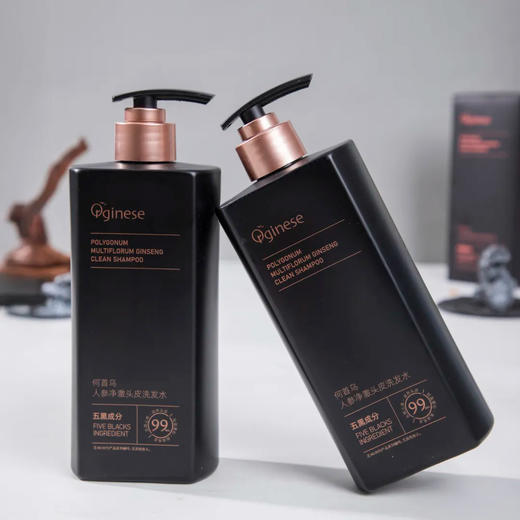 热卖！五黑植萃 滋养头皮 欧橘Orginese 何首乌人参净澈头皮毛囊洗发水 500ml/瓶 商品图0