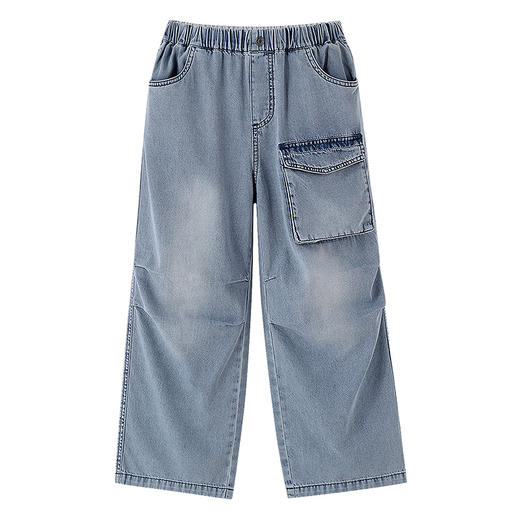 男童全腰牛仔单裤春季新款安奈儿童装EB616543 商品图6