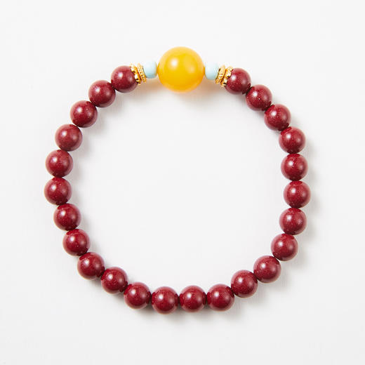 紫砂蜜蜡单圈手串 商品图0