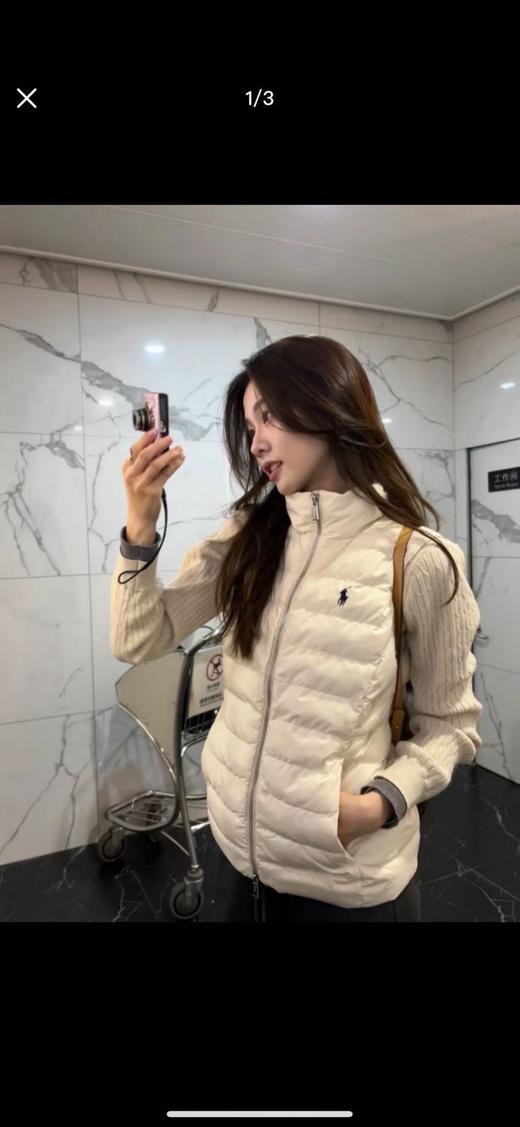 到手价1899元 爆款白月光回归！Polo Ralph Lauren拉夫劳伦女款棉服马甲 美国代购，无中文标签，介意慎拍 商品图1