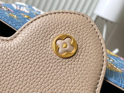 秋冬特惠💰1780 渠道级LV 新品 te级LV 动态芯片 M12947/M48865淡咖丹宁花朵刺绣款 商品图6