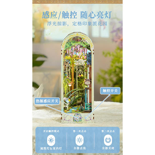 莫奈花园触控感应书立拼装书立纪念日百货164544805 商品图1