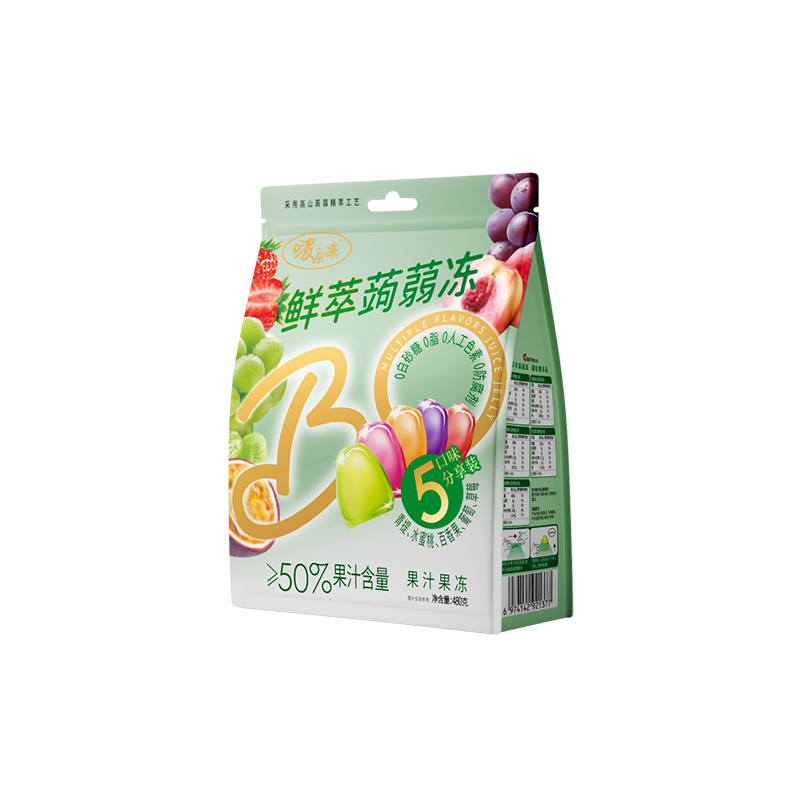 洽洽 啵乐冻鲜萃蒟蒻冻混合装480g