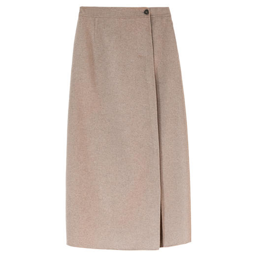 牧衣游原创 双面呢半身裙冬软糯柔软保暖宽松百搭直筒半裙 灵羽逸 商品图4