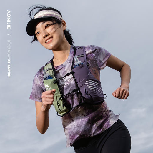 冠军系列•越野跑背包10L-山峦紫翠「送水壶或杖包」 商品图5