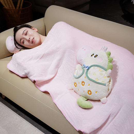 自然醒马上有钱领结小马三用抱枕毯QYL 商品图8