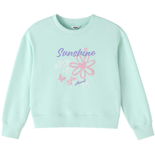 女童圆领长袖卫衣春季新款安奈儿童装EG611578 商品图6