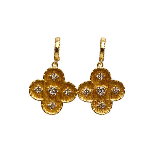 北京仓｜Diaperis Paris-VARESE-瓦雷泽 金色 锆石 耳环［法国设计师］ 商品图1