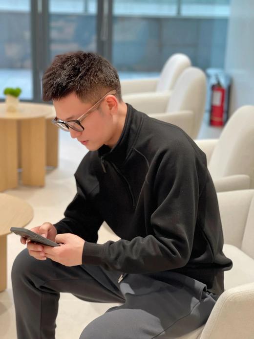 仅69元抢❗Gesamy格桑米男士抗寒羊毛加绒半拉链卫衣‎✨裤子配套的衣服终于来了，有型！一套买起来！ 商品图6