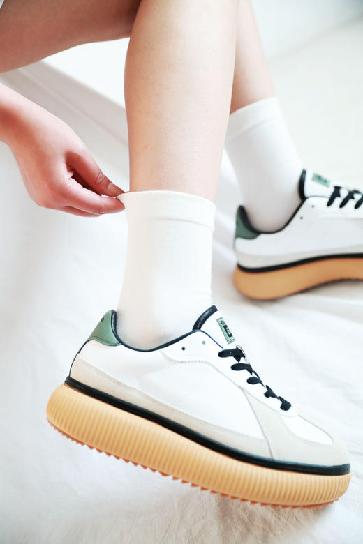 厚底松糕老爹鞋，显高显腿长。是真的好穿の学院风休闲鞋C112466 商品图0