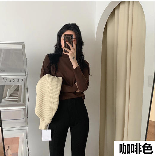 【YW】无忧购【甄选】49元/2件发热绒打底衫德绒加厚半高领贴身上衣内搭打底衫（截单后3-5天发货） 商品图9