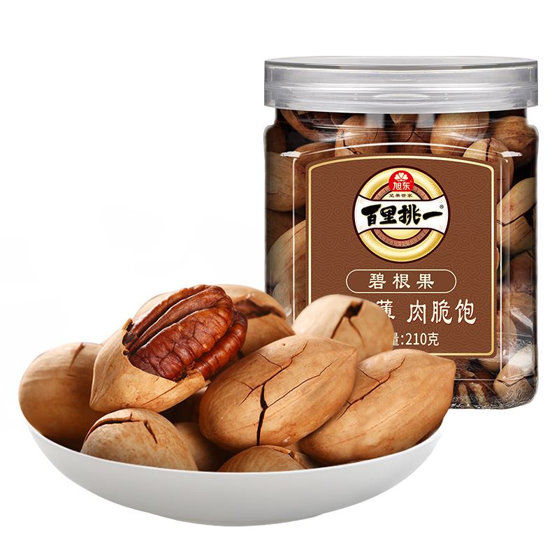 【碧根果】旭东罐装奶香味薄壳大颗粒长寿果百里挑一炒货年货