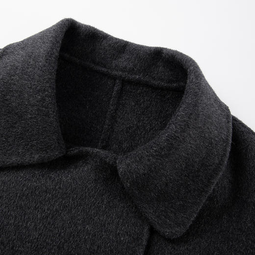 QH958斯尔丽25新款廓形显瘦设计韩版小个子时尚减龄手工双面短大衣 商品图5