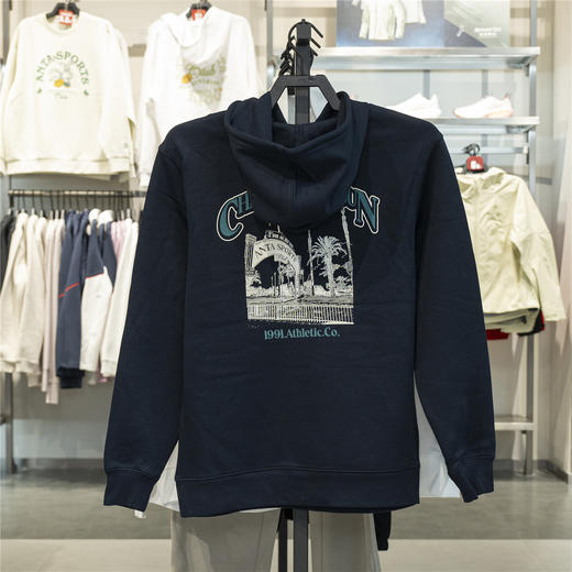 安踏卫衣男2025秋季新款宽松连帽宽松百搭针织运动上衣152538701 商品图3