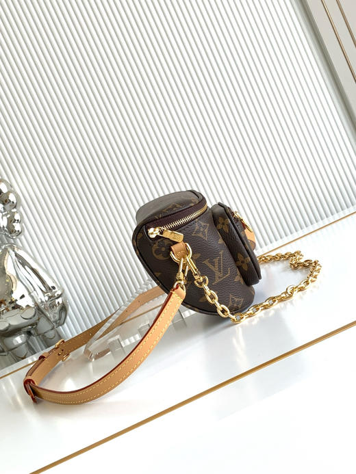 秋冬特惠💰1150 渠道级LV【全钢五金 动态变码芯片】te级LV 全套包装 M82335老花 本款Mini Bumbag手袋 商品图1