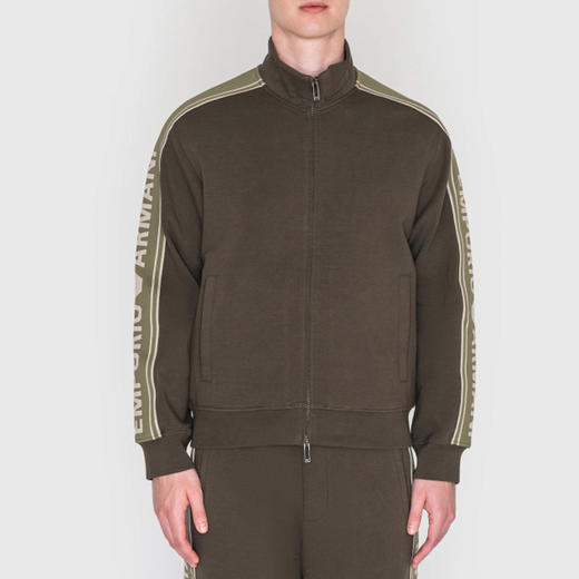 EMPORIO ARMANI 阿玛尼 男士徽标条纹 ASV 全拉链运动卫衣 EM002913 AF10013 U8120 商品图0
