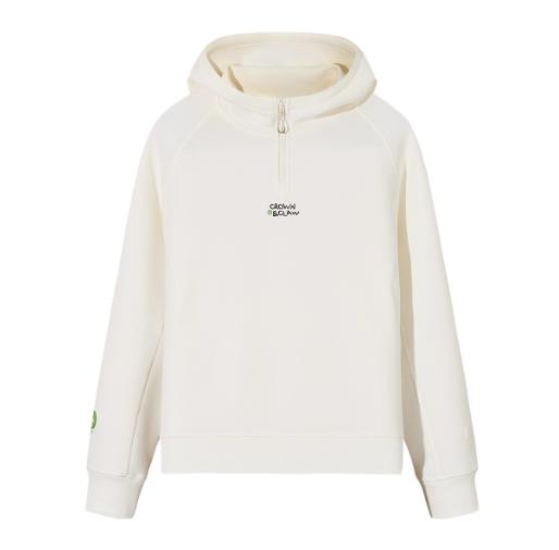 安踏易打理半拉链连帽卫衣女士休闲宽松长袖套头衫162548720 商品图0