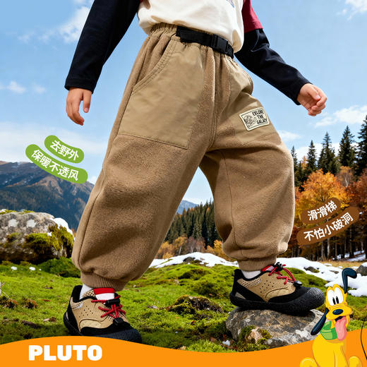 迪士尼男童冬季裤子加绒长裤XD4DK006 商品图4