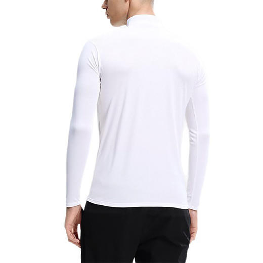 跃牌【跃LEAP-ACTIVE】秋冬季男士半拉链健身长袖吸湿排汗防晒修身打底衫上衣C52183 商品图4