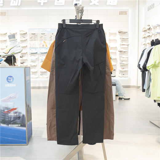 安踏户外登山徒步运动裤2025秋季新款梭织运动直筒长裤162536506 商品图3