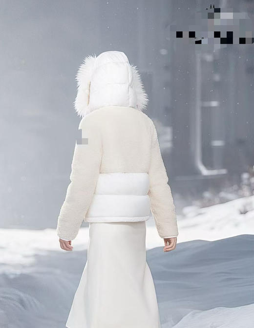 1125-6 极限特惠48H 圆正渠道货 忙可泰迪款 连帽拼接羽绒服 我穿3码 商品图2