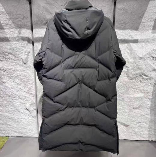 安踏冠军2025冬季男士防风透湿长款帽可拆鹅绒羽绒服152540915 商品图2