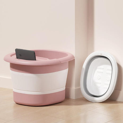 【恒温加持❗️缓解脚部疲劳】新款泡脚桶可折叠家用便携式按摩泡脚盆加厚过小腿足浴洗脚盆养生。ja 商品图2