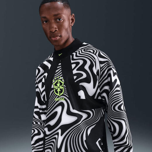 小李子NIKE耐克巴西队守门员宽松长袖球衣成人男IO0795-010 商品图2